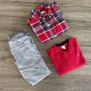 Baby Gap Toddler Boy Bundle plus shoes- great for Christmas! 2t, EUC